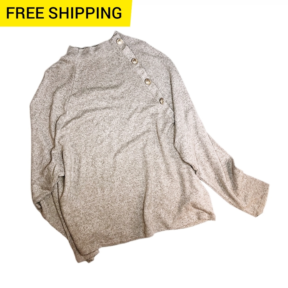 Beige H&M Batwing Pullover Sweater - Women’s Size M